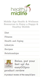 Mobile Screenshot of healthymidlife.com